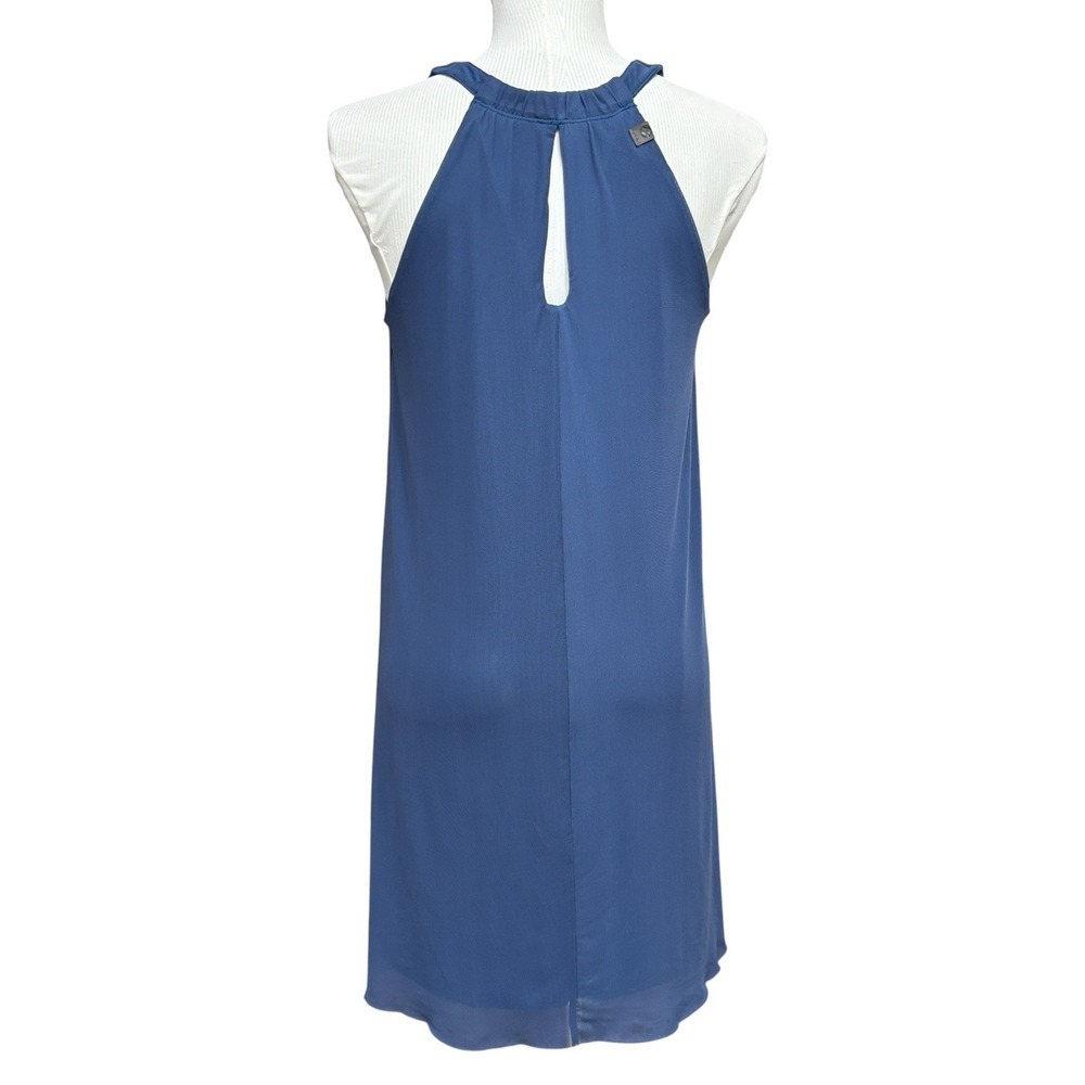 Oiselle Sz 10 Blue Mio Mesh Mini Dress Sleeveless Athletic Comfort Lightweight - Picture 9 of 16